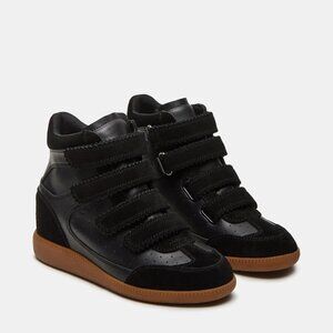 Steve Madden MUSTANG Black Suede Sneakers – Women’s Size 9 (NWT)